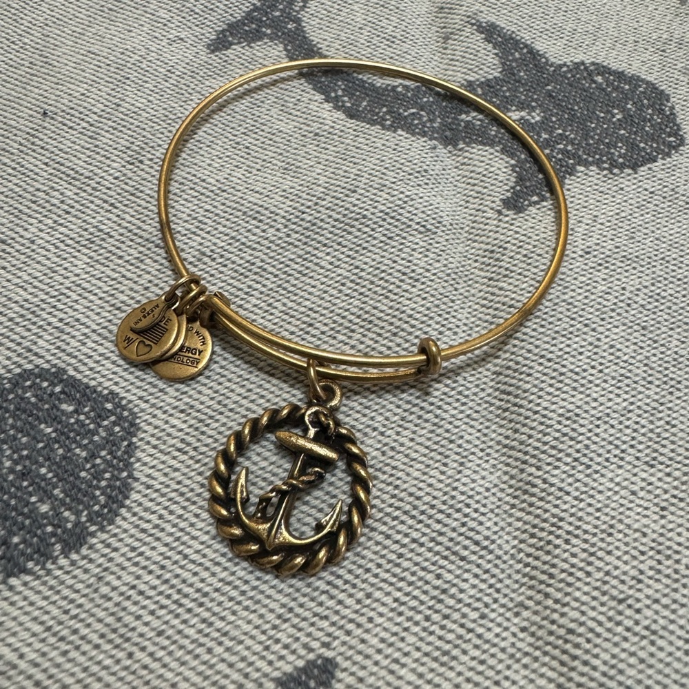 Alex and Ani Gold Dolphin Bangle Bracelet